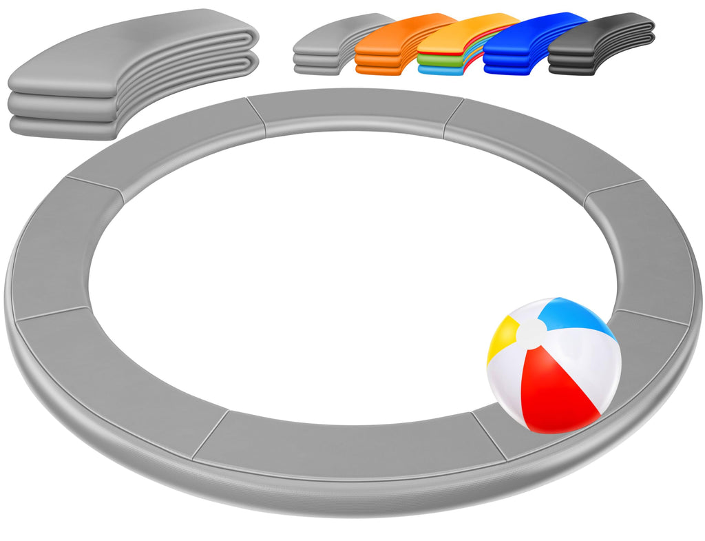 KESSER - Trampoline edge cover Ø 244, 305, 366, 426 cm, width 30 cm, 100% UV resistant, tear-resistant, spring cover with beach ball