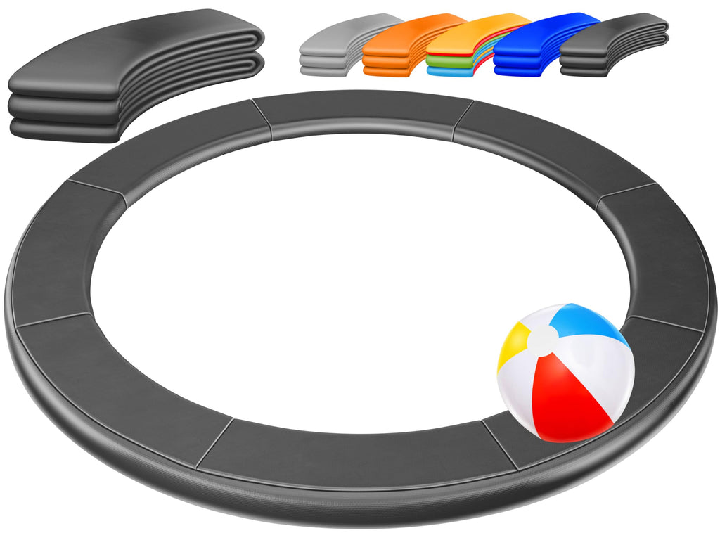 KESSER - Trampoline edge cover Ø 244, 305, 366, 426 cm, width 30 cm, 100% UV resistant, tear-resistant, spring cover with beach ball