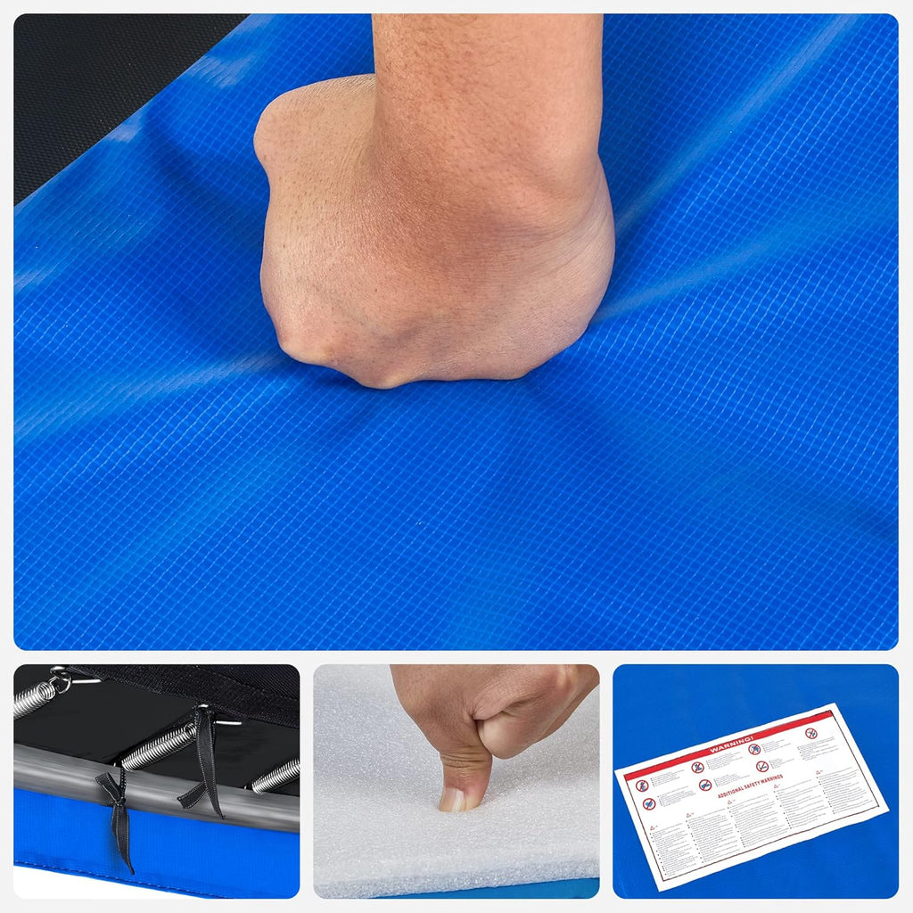 SONGMICS Trampoline Protective Cushion, Diameter 183 244 305 366 427 cm, Replacement Safety Cushion, UV Resistant, Anti-Tear, Edge Protection