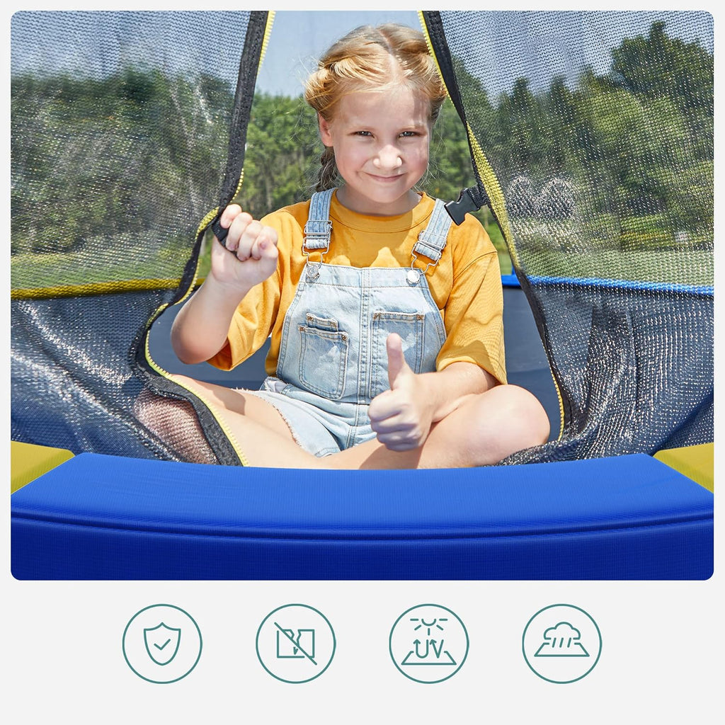 SONGMICS Trampoline Protective Cushion, Diameter 183 244 305 366 427 cm, Replacement Safety Cushion, UV Resistant, Anti-Tear, Edge Protection