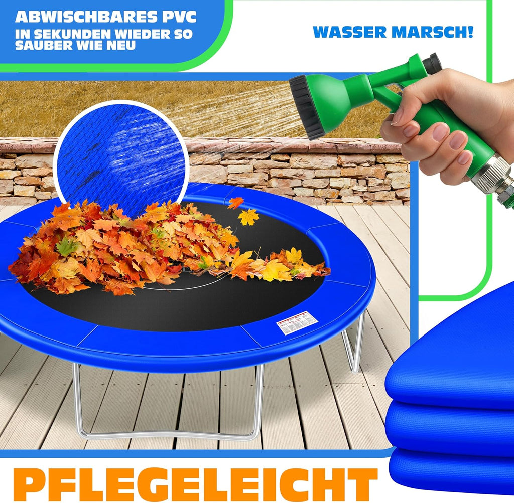 KESSER - Trampoline edge cover Ø 244, 305, 366, 426 cm, width 30 cm, 100% UV resistant, tear-resistant, spring cover with beach ball