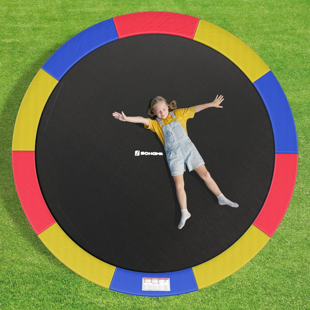 SONGMICS Trampoline Protective Cushion, Diameter 183 244 305 366 427 cm, Replacement Safety Cushion, UV Resistant, Anti-Tear, Edge Protection